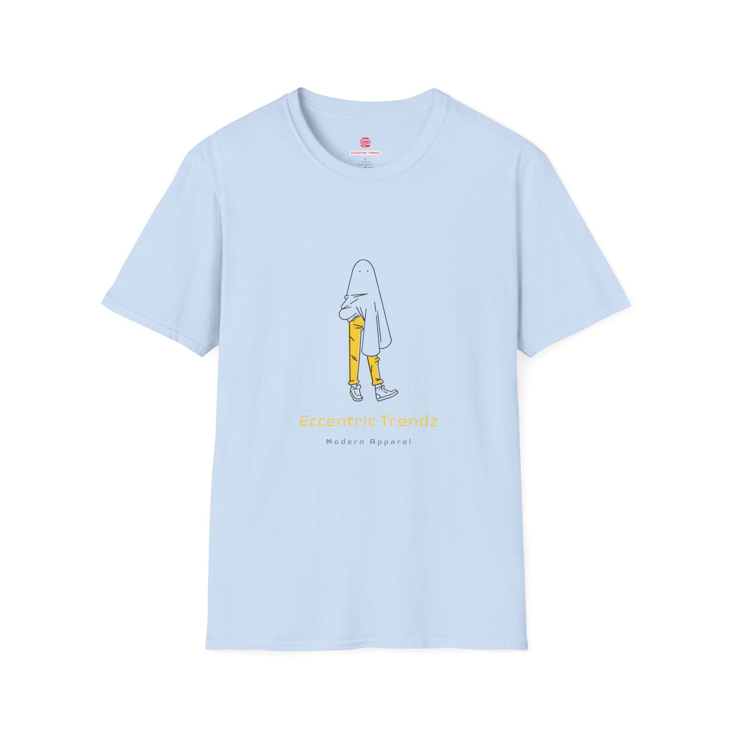Eccentric Trendz Minimal Ghost Character Unisex Soft style Tee