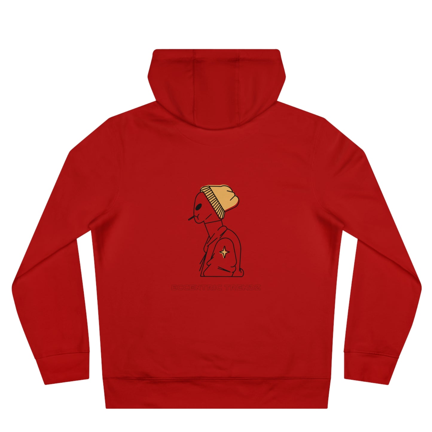 Eccentric Trendz Comfy, Stylish Pullover Smoking Alien Hoodie