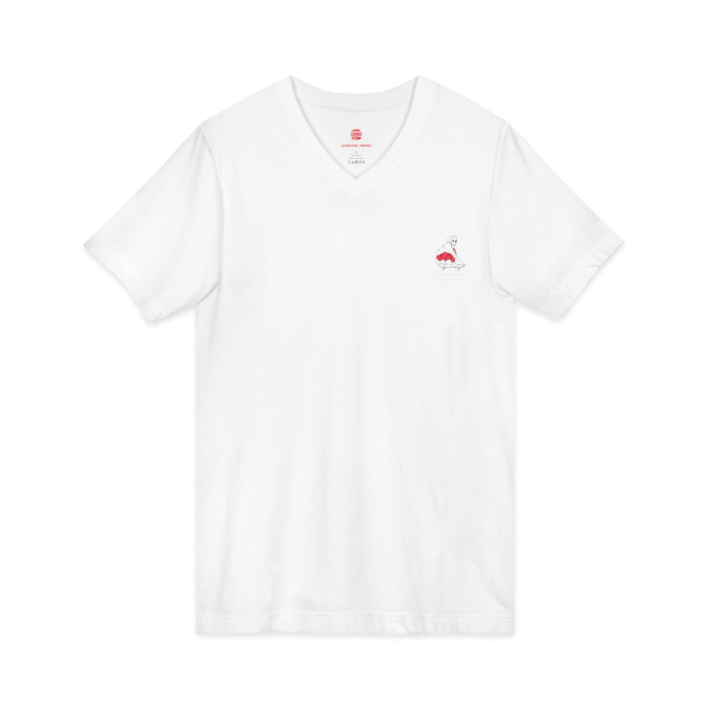 Eccentric Trendz Stylish Soft Cotton V-Neck Tee Skater