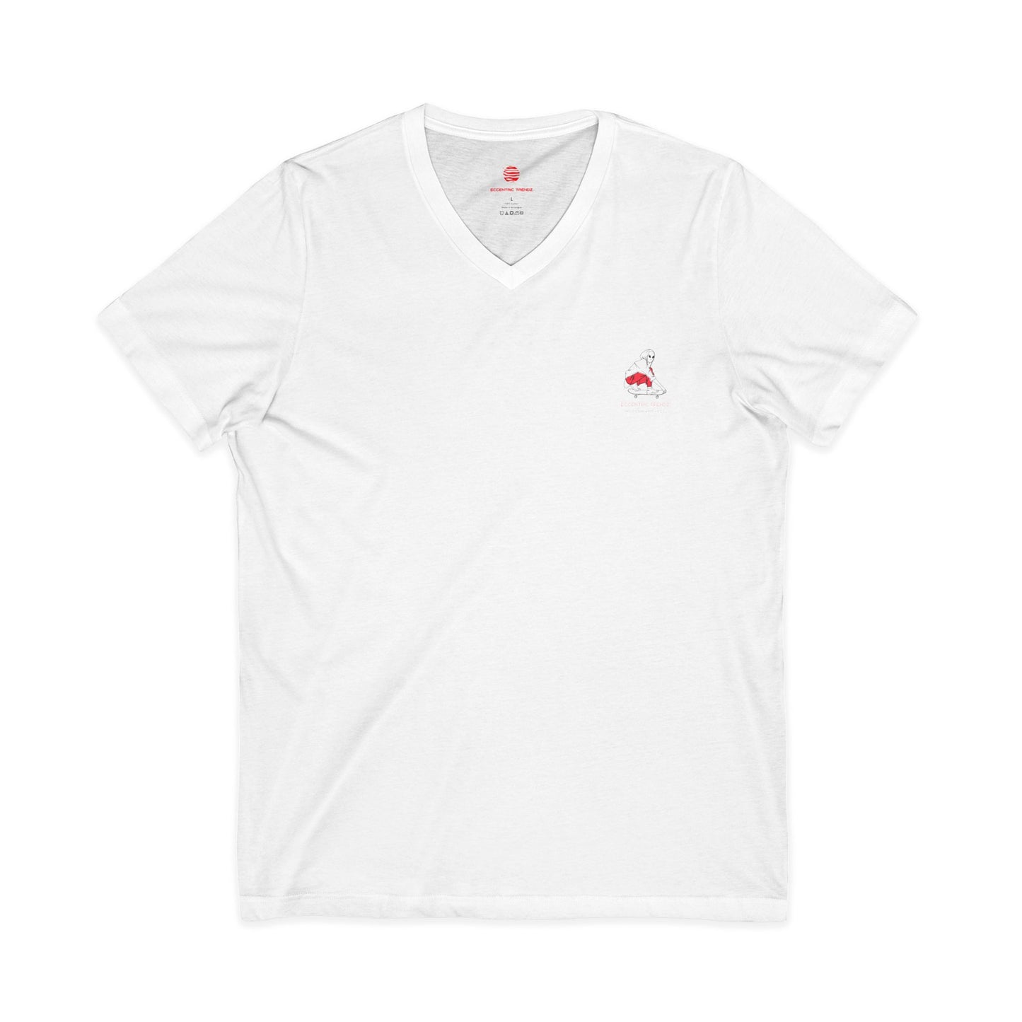Eccentric Trendz Stylish Soft Cotton V-Neck Tee Skater