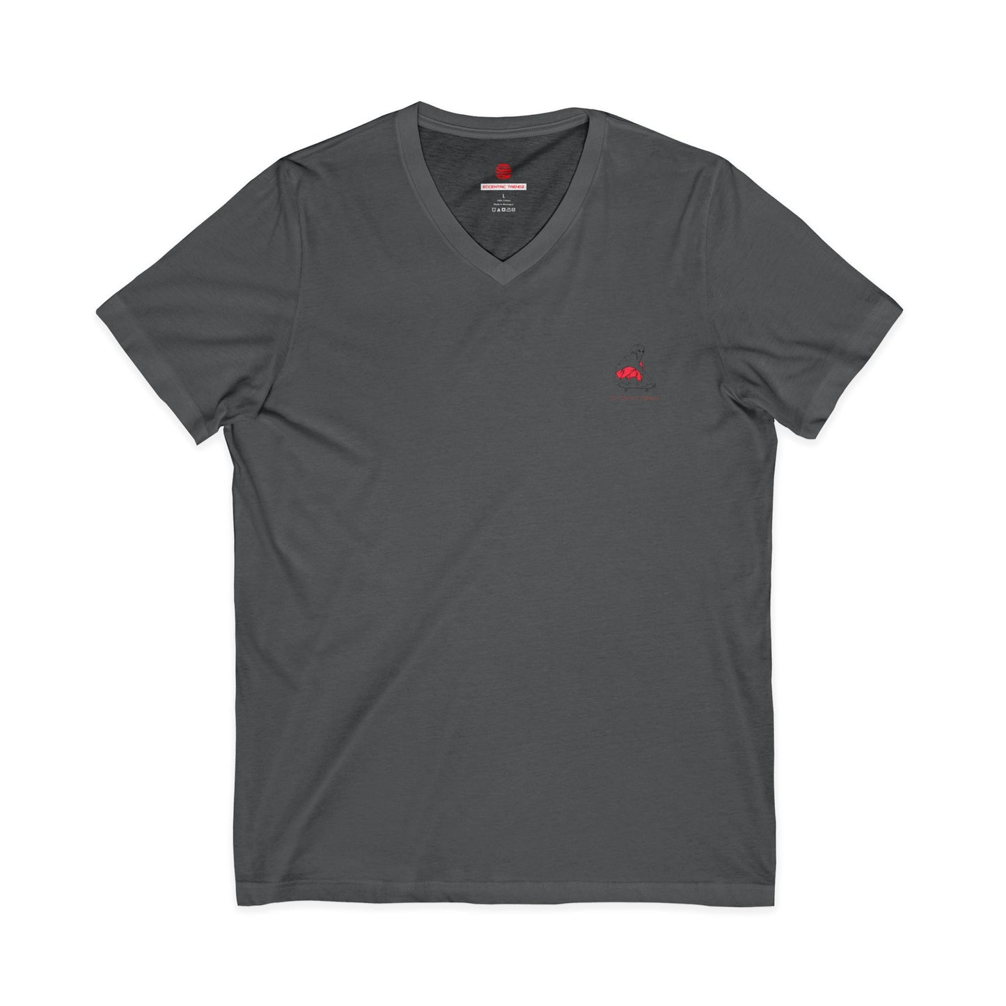 Eccentric Trendz Stylish Soft Cotton V-Neck Tee Skater