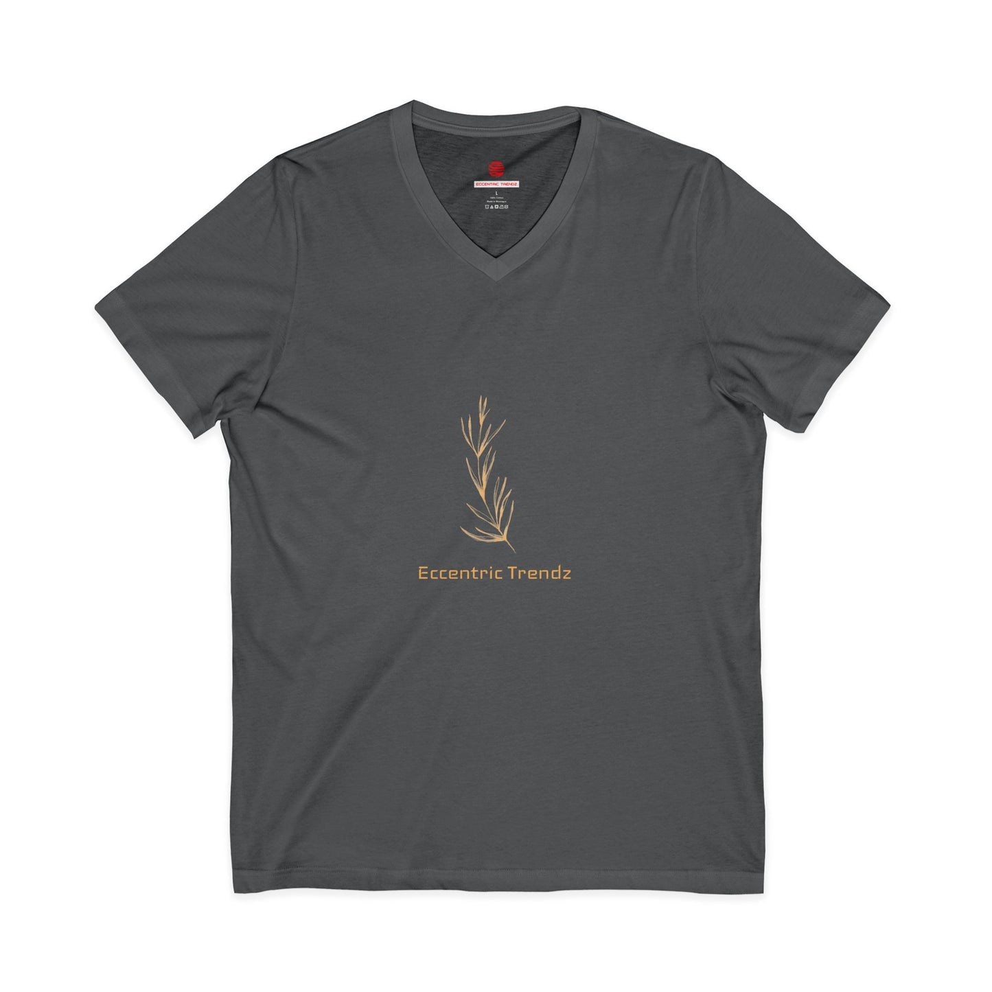 Eccentric Trendz Leaf V-Neck Tee — Stylish Soft Cotton