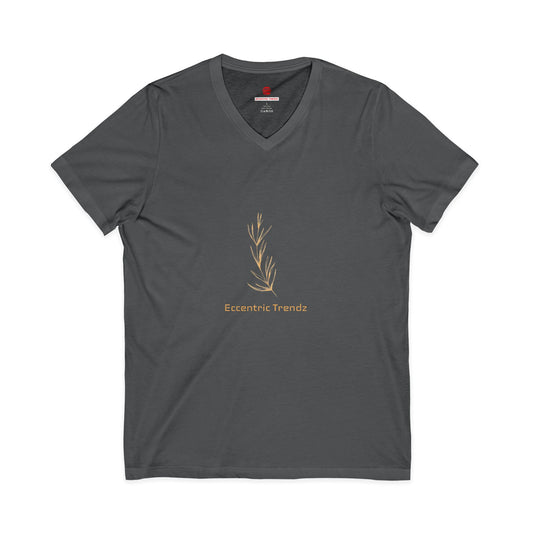 Eccentric Trendz Leaf V-Neck Tee — Stylish Soft Cotton