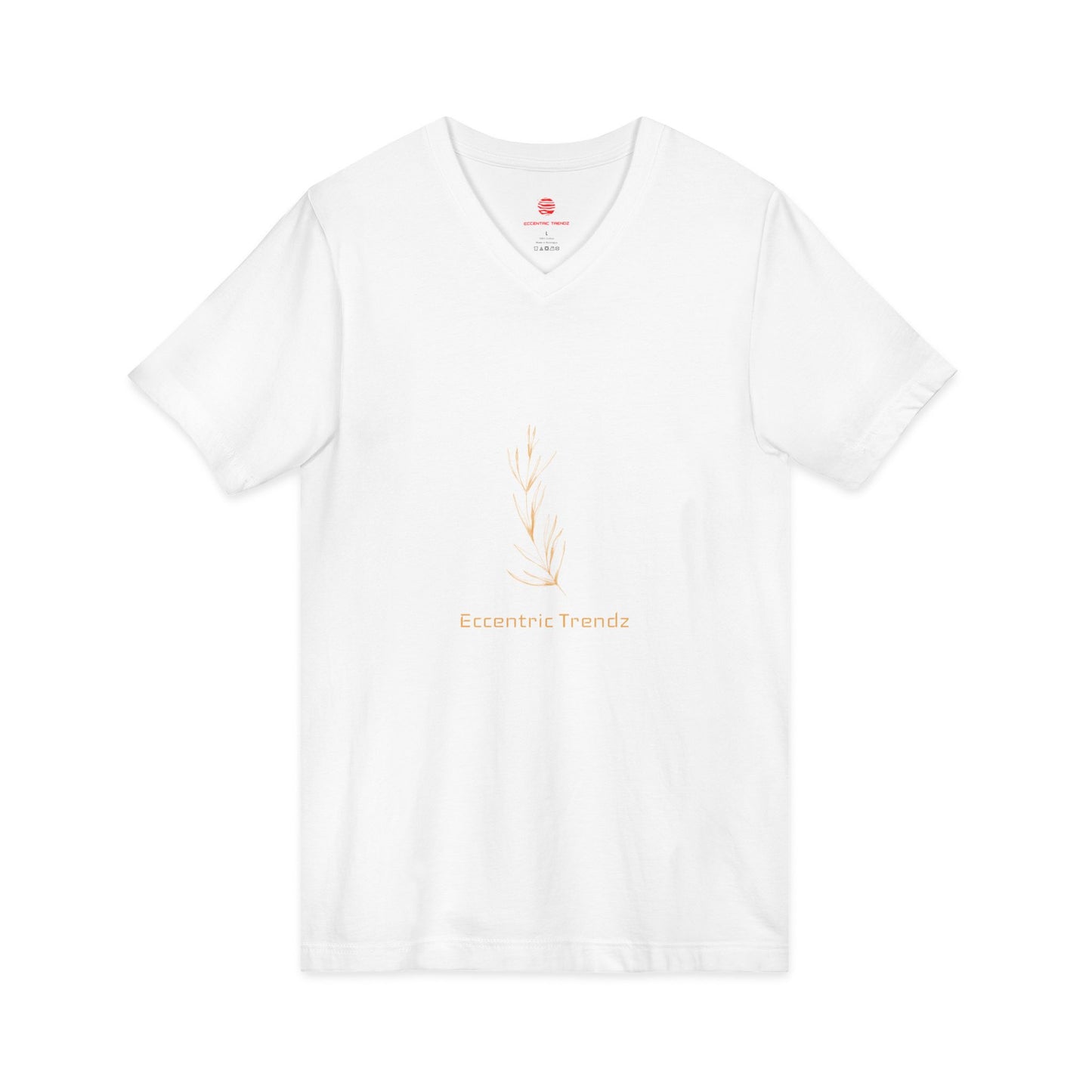 Eccentric Trendz Leaf V-Neck Tee — Stylish Soft Cotton