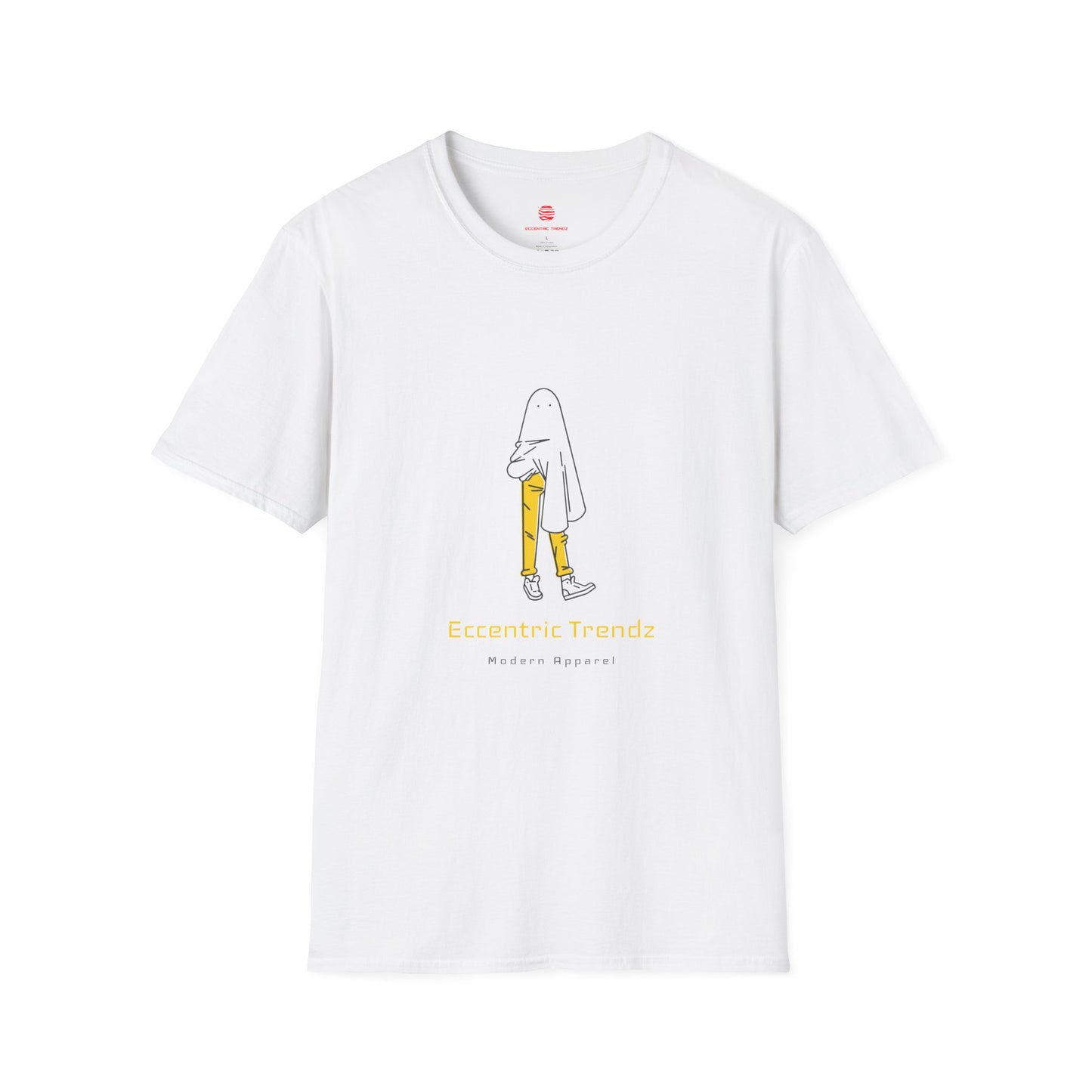 Eccentric Trendz Minimal Ghost Character Unisex Soft style Tee