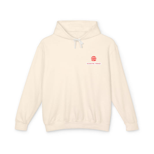 Eccentric Trendz Logo Hoodie — Lightweight Cream Pullover