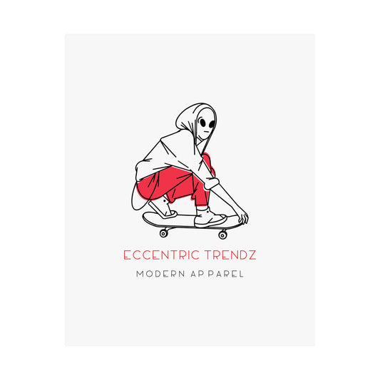 Eccentric Trendz Modern Stylish Vertical Print - Matte Creative Wall Art Poster