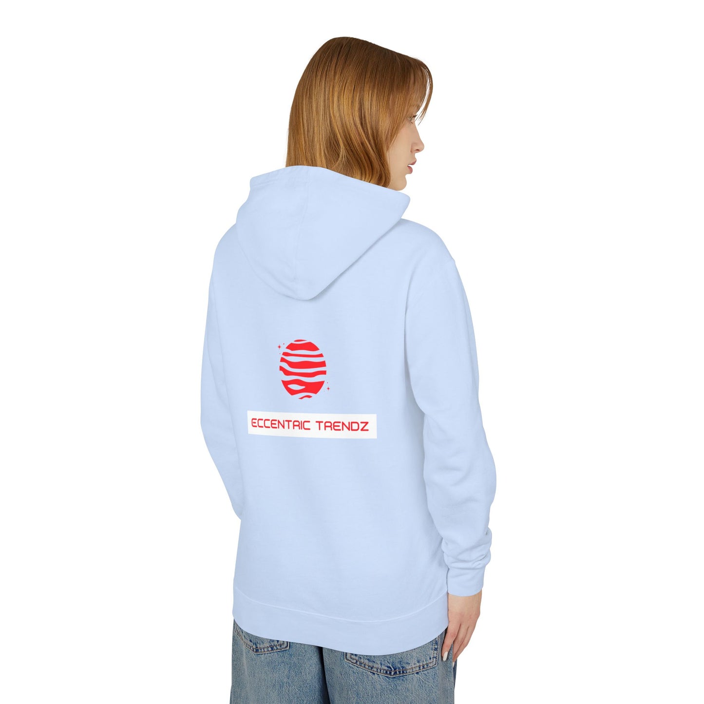 Eccentric Trendz Logo Hoodie — Lightweight Cream Pullover