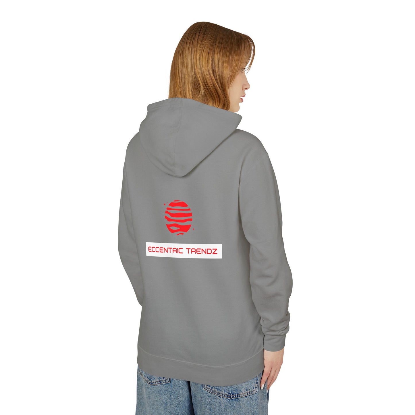 Eccentric Trendz Logo Hoodie — Lightweight Cream Pullover