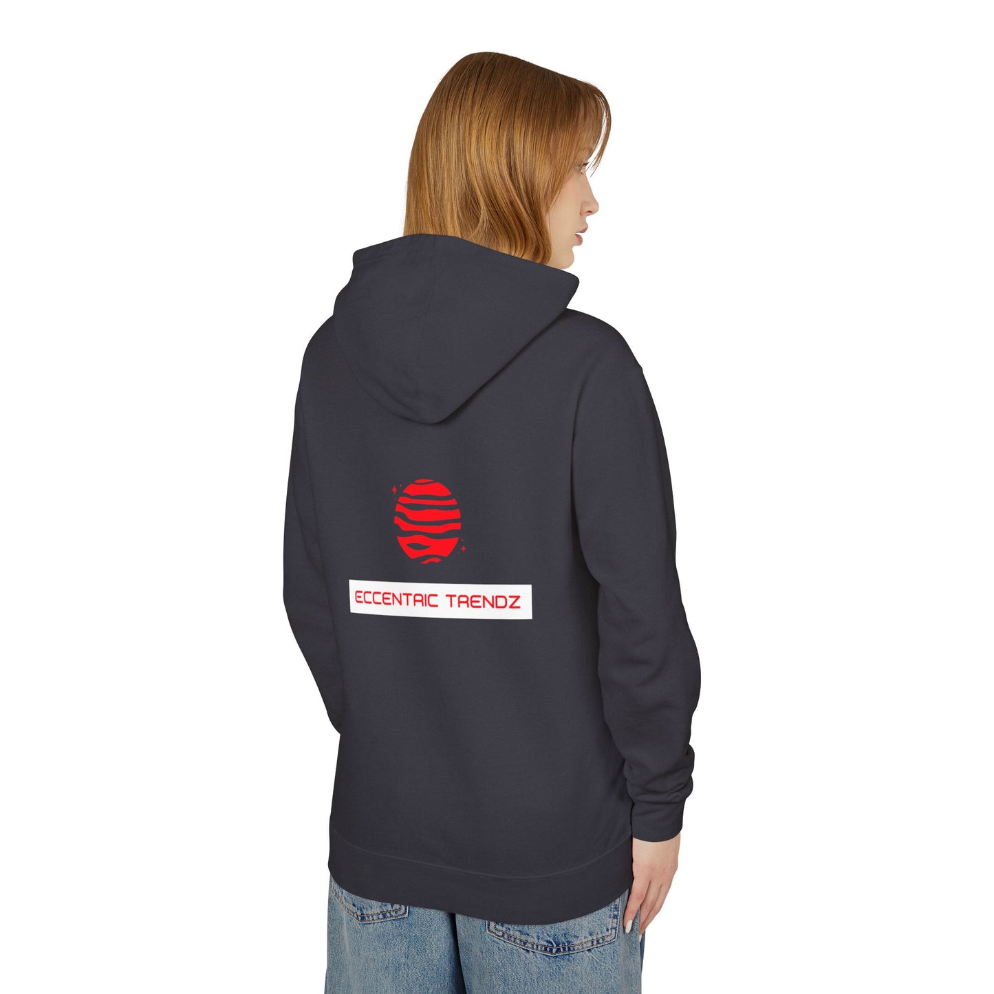 Eccentric Trendz Logo Hoodie — Lightweight Cream Pullover