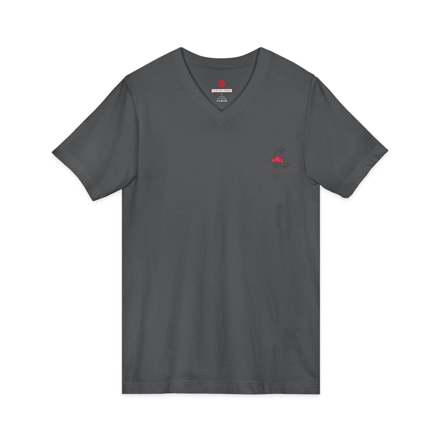 Eccentric Trendz Stylish Soft Cotton V-Neck Tee Skater