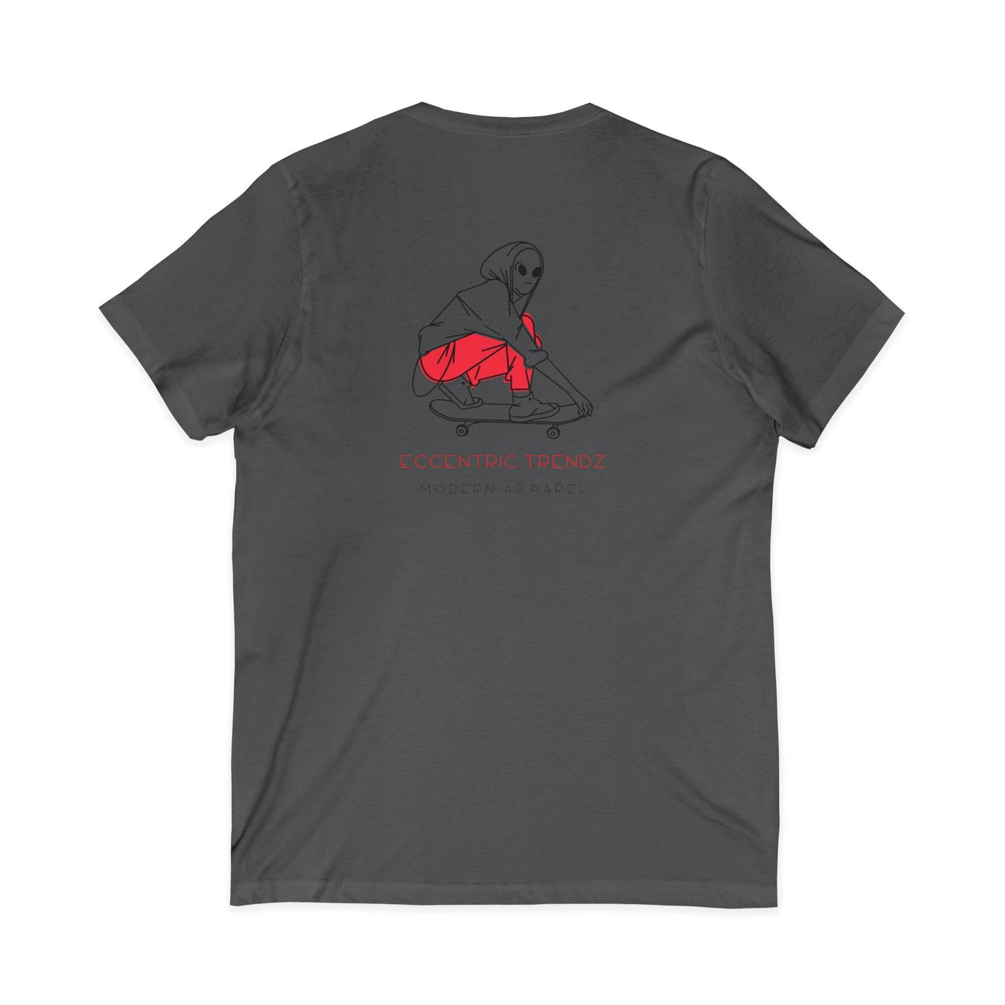 Eccentric Trendz Stylish Soft Cotton V-Neck Tee Skater