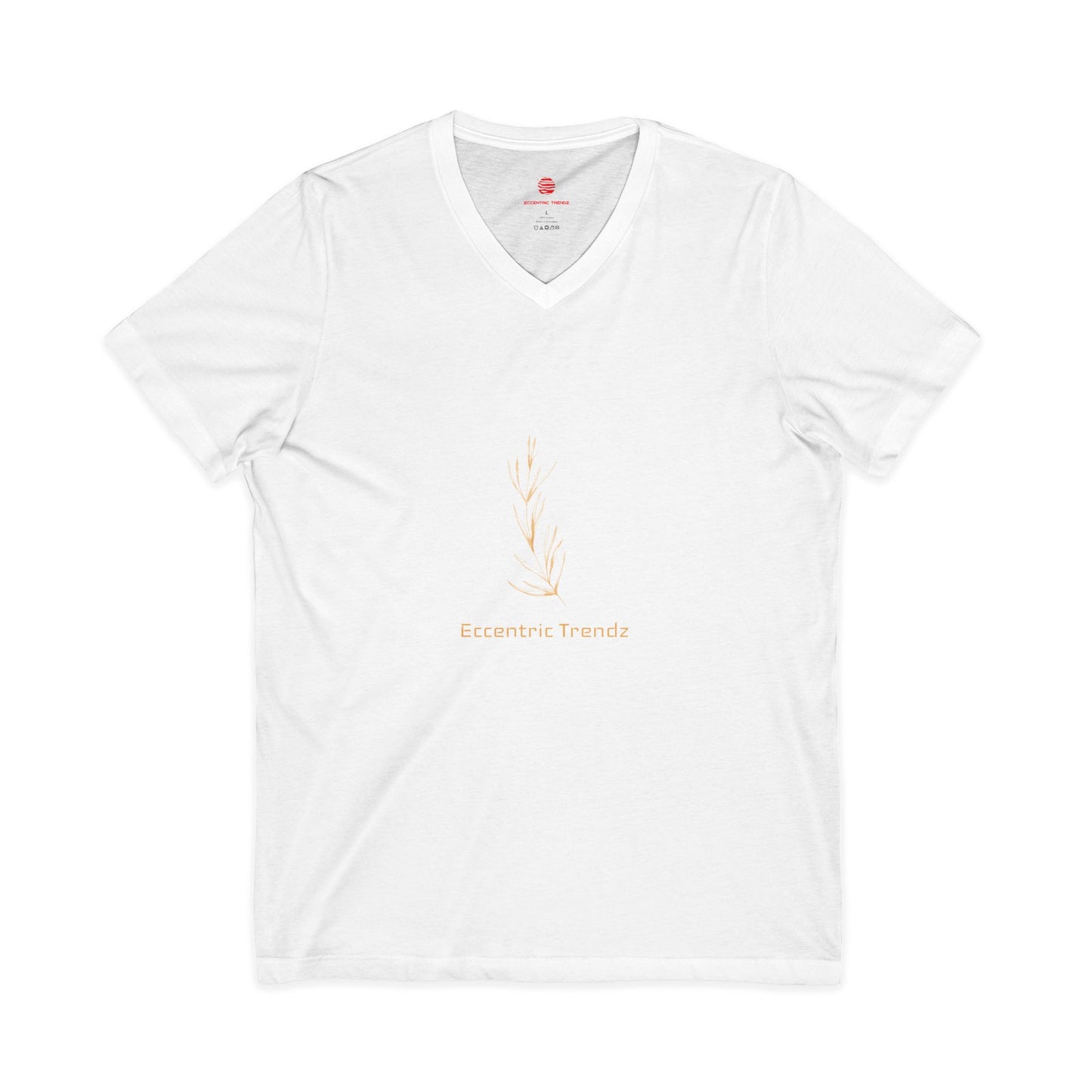 Eccentric Trendz Leaf V-Neck Tee — Stylish Soft Cotton