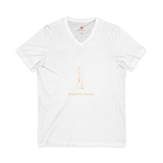 Eccentric Trendz Leaf V-Neck Tee — Stylish Soft Cotton