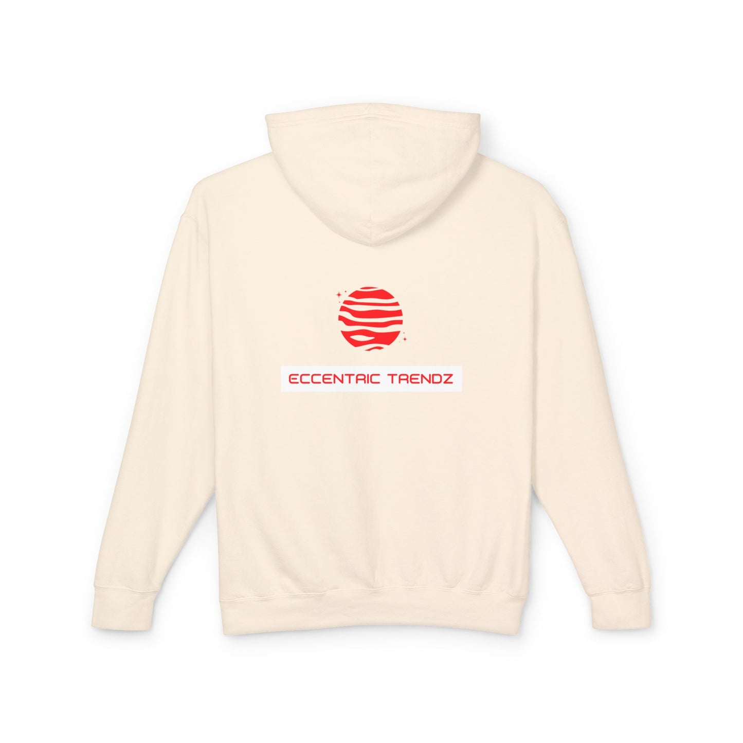Eccentric Trendz Logo Hoodie — Lightweight Cream Pullover