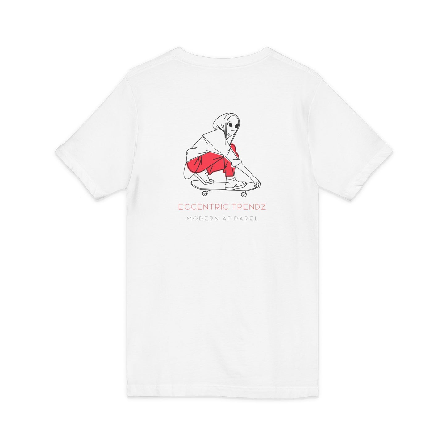 Eccentric Trendz Stylish Soft Cotton V-Neck Tee Skater