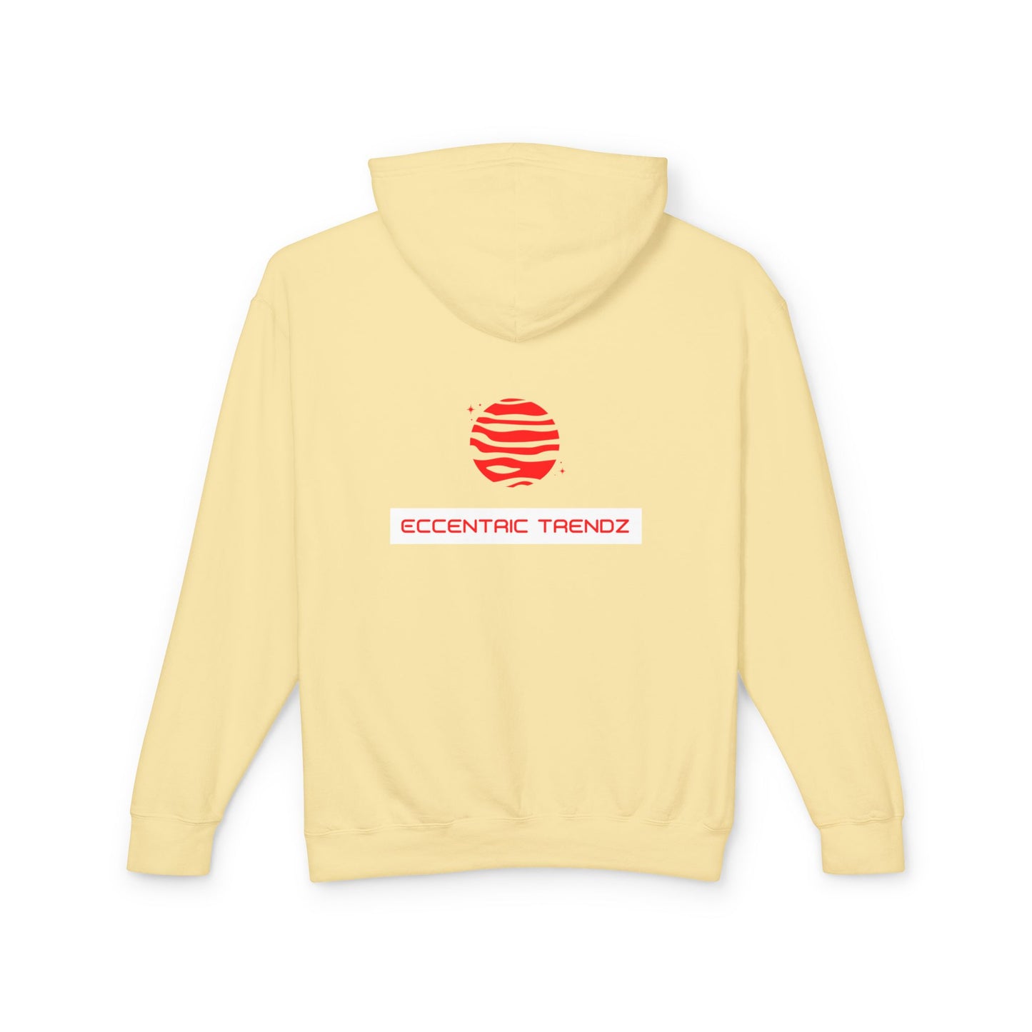 Eccentric Trendz Logo Hoodie — Lightweight Cream Pullover